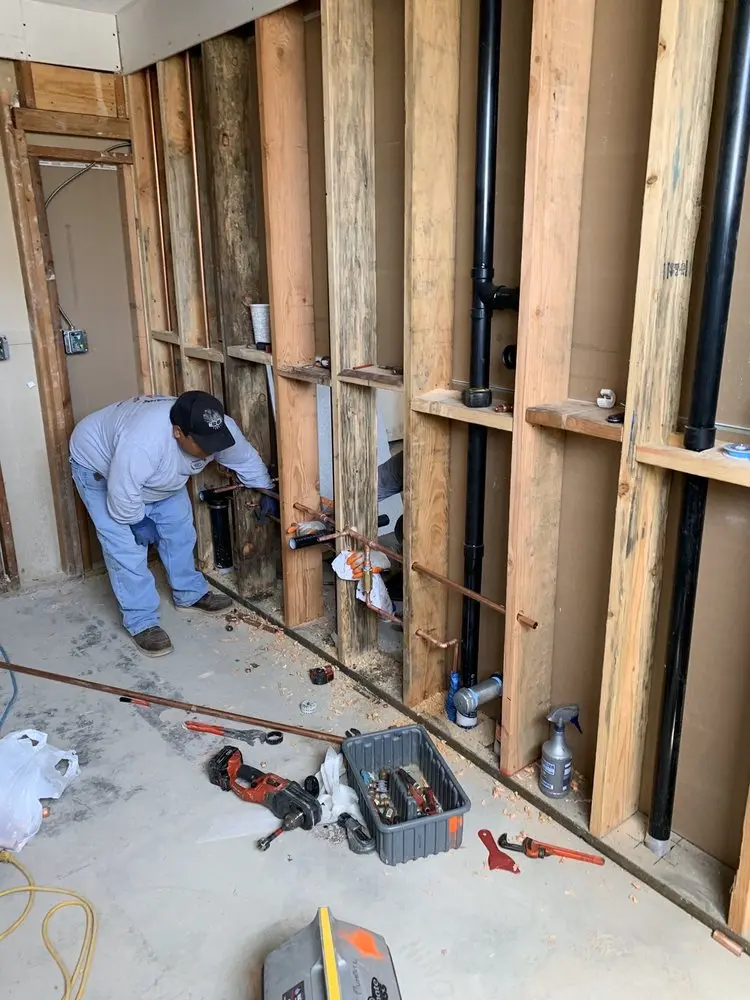 Commercial rough-in plumbing for Gas Line Repair in Chicopee